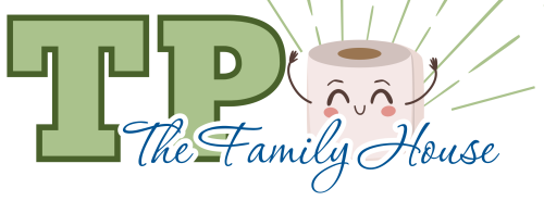 A cartoonish roll of toilet paper is beaming with excitement to TP the Family House!